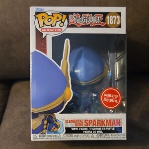 Funko Pop Animation Yu-Gi-Oh! Sparkman Blue and Gold Figure Elemental